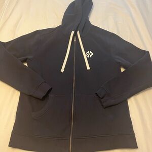 Snowflake Soft As Snow 2025 Summit Navy Blue Full Zip Sweatshirt Hoodie Size XL